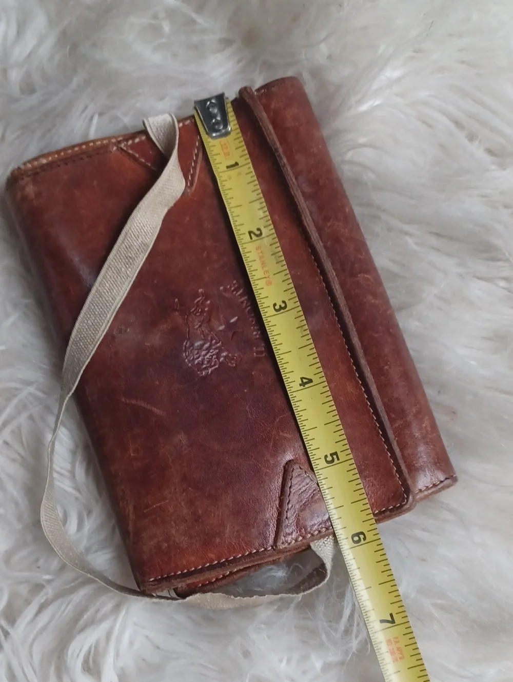 Vintage IL Bisonte Leather Wallet Made In Italy Expreslly For Bloomingdale's